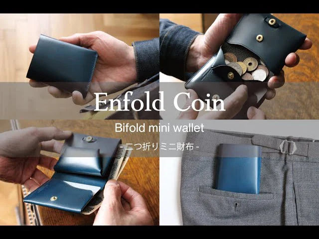 二つ折りミニ財布“Enfold Coin”(ストラップなし)