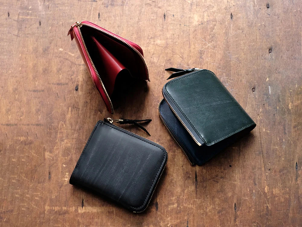 L字ファスナー財布 “Cram”/ブライドルレザー