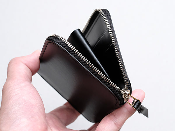 L字シルバーファスナー財布 “Cram”