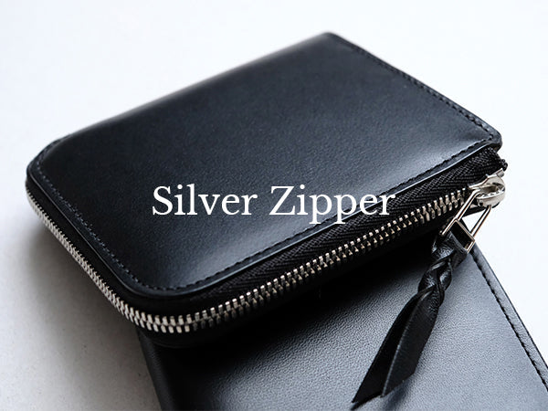 L字シルバーファスナー財布 “Cram”