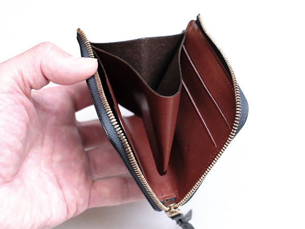 【限定】L字ファスナー財布“Cram”/ブライドルレザー(バイカラー)