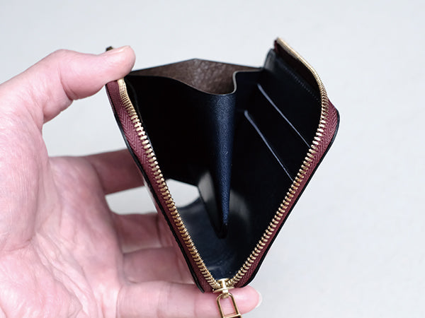 【限定】L字ファスナー財布“Cram”/ブライドルレザー(バイカラー)