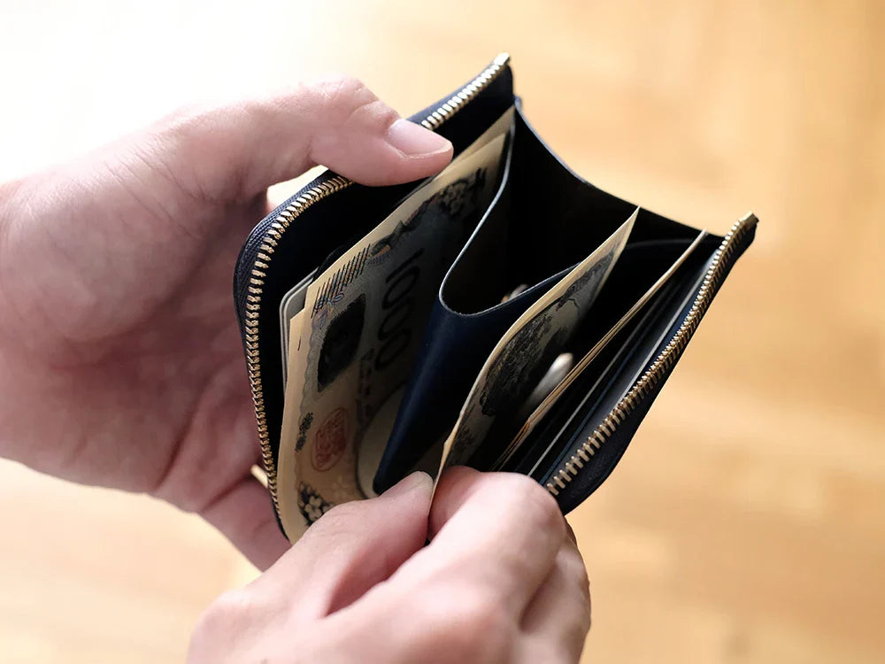 L字ファスナー財布 “Cram”