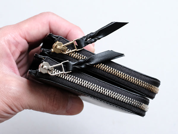 L字シルバーファスナー財布 “Cram”