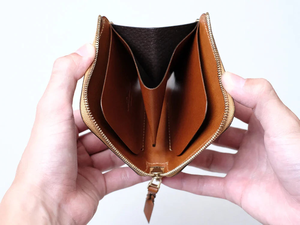 L字ファスナー財布“Cram sleeve”(両側スリーブタイプ)