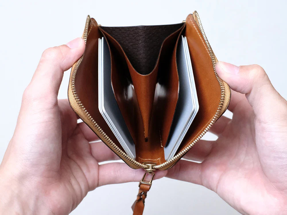 L字ファスナー財布“Cram sleeve”(両側スリーブタイプ)