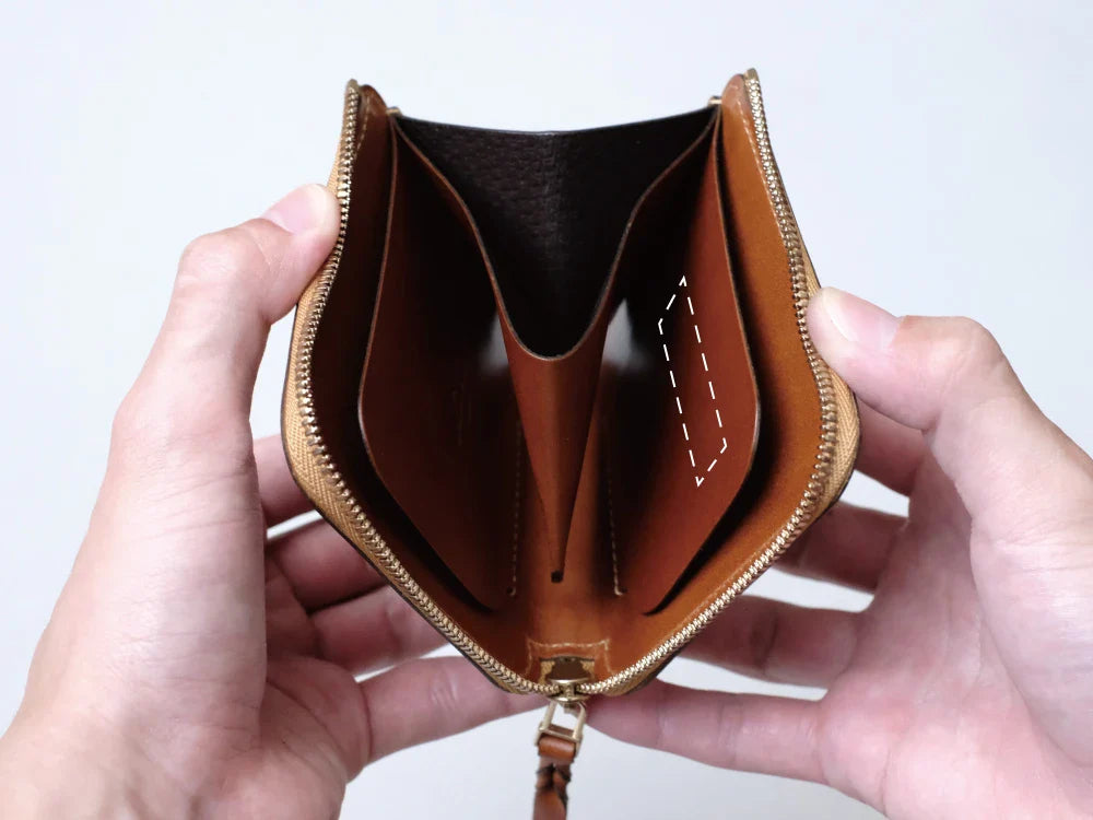 L字ファスナー財布“Cram sleeve”(両側スリーブタイプ)