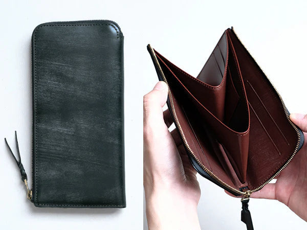 【限定】L字ファスナー長財布 “Cram long”/ブライドルレザー