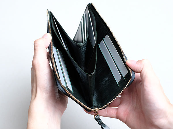 【限定】L字ファスナー長財布 “Cram long”/ブライドルレザー