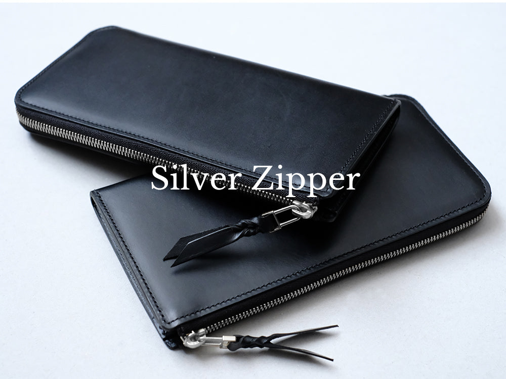 【限定数量】L字シルバーファスナー長財布 “Cram long”